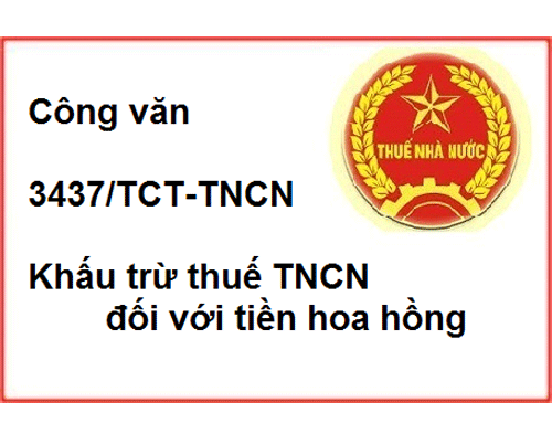 Khấu trừ thuế TNCN đối với tiền hoa hồng